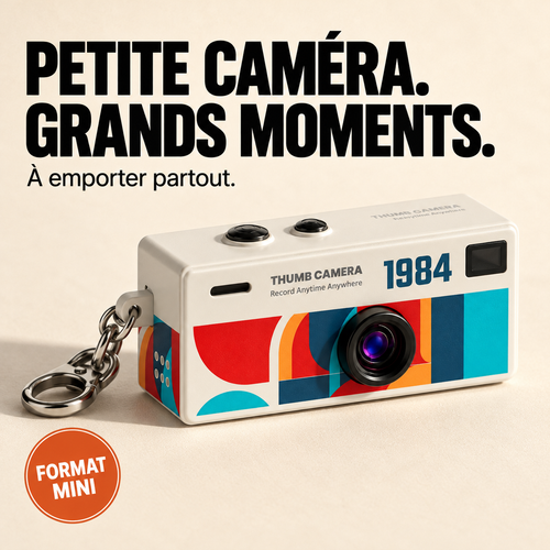 Mini caméra rétro — Pack complet 32 Go